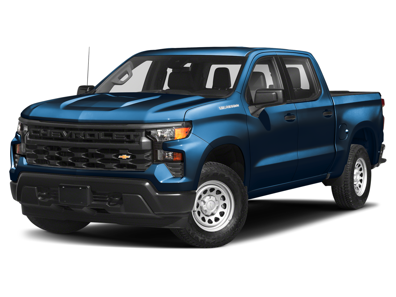 2023 Chevrolet Silverado 1500 LT in Sterling Gray Metallic — front three-quarter view
