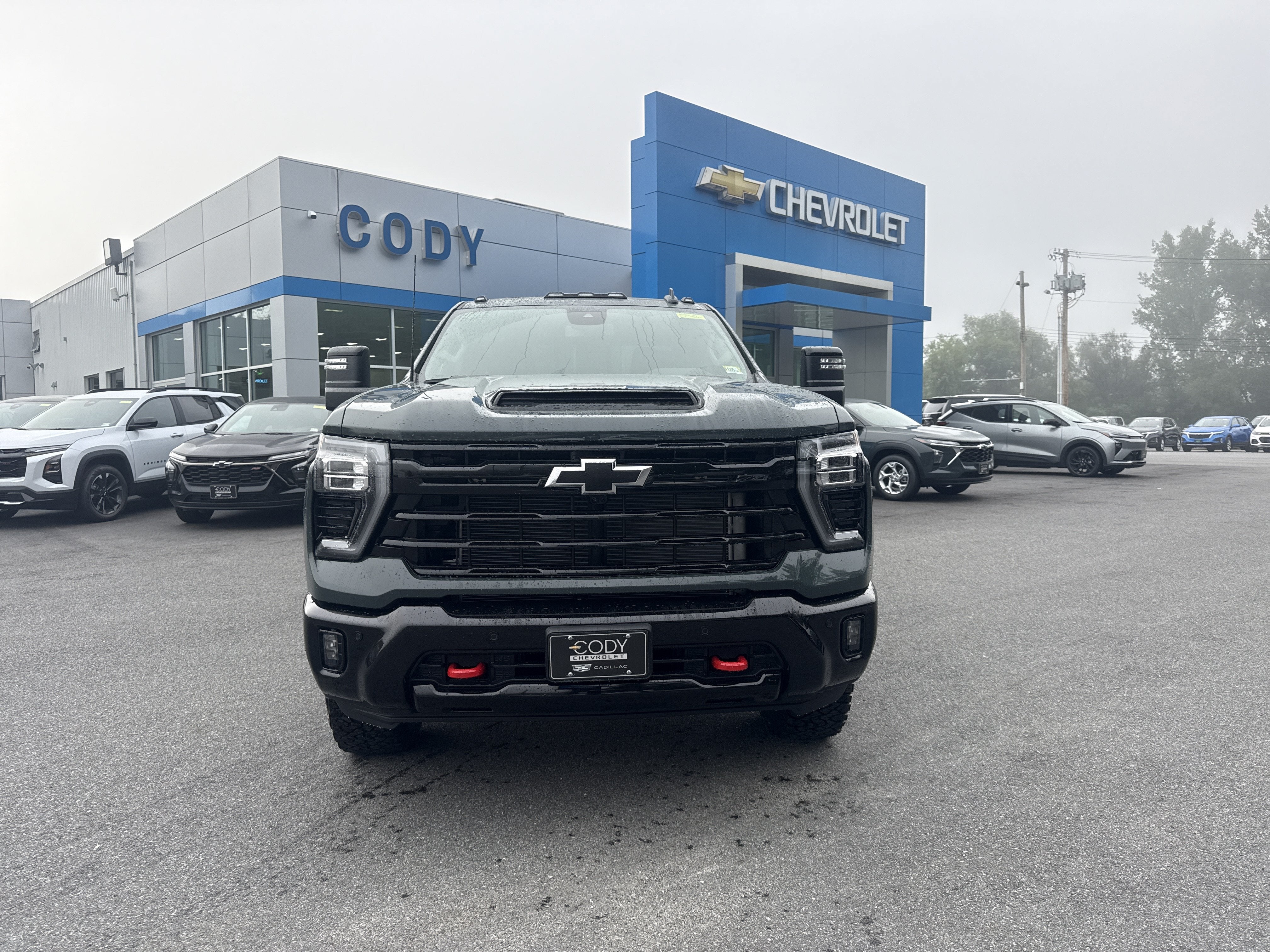 2026 Chevrolet Silverado 2500 HD LTZ in Cypress Gray — front three-quarter view