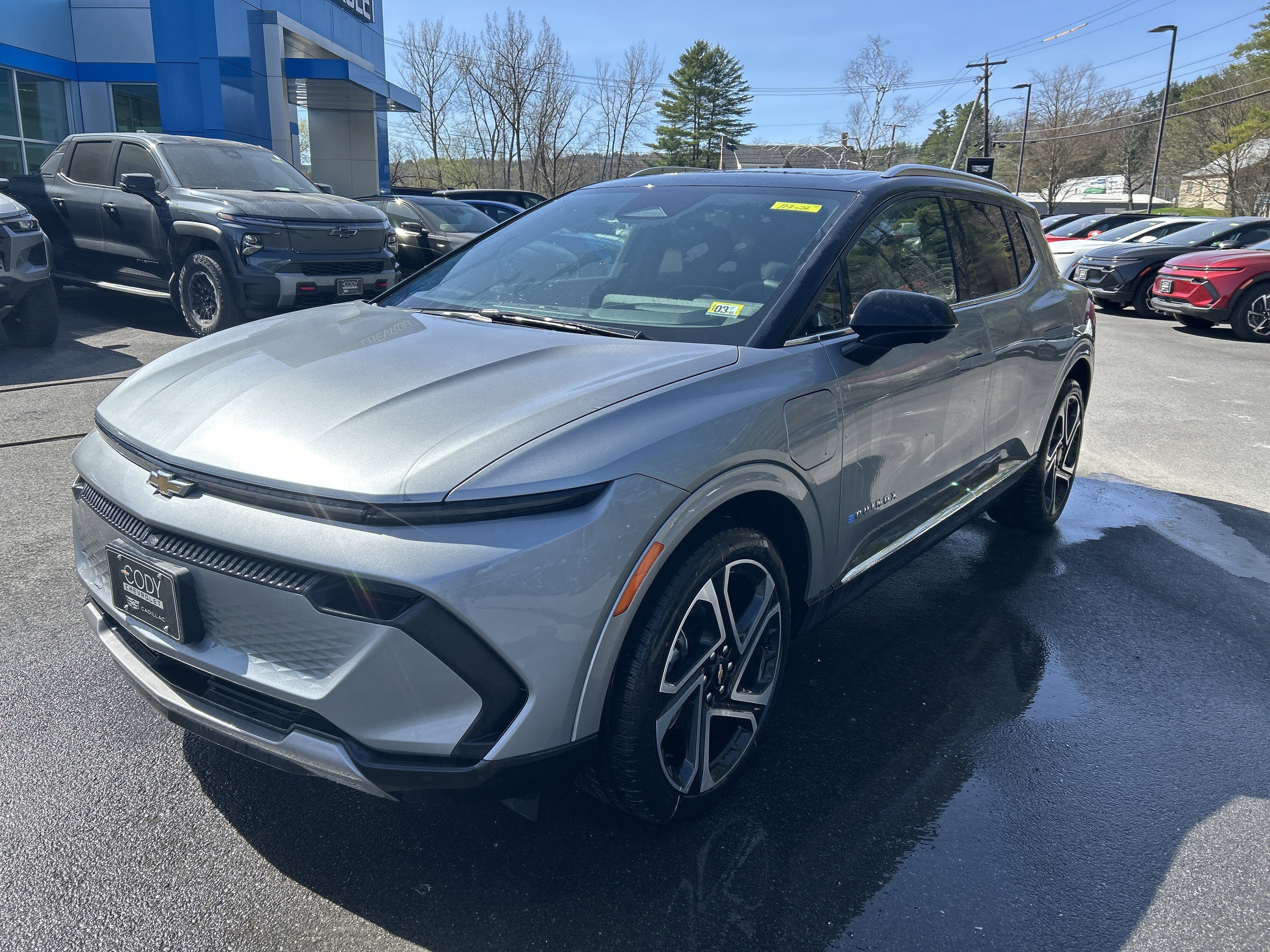 2026 Chevrolet Equinox EV LT in Sterling Gray Metallic — front three-quarter view
