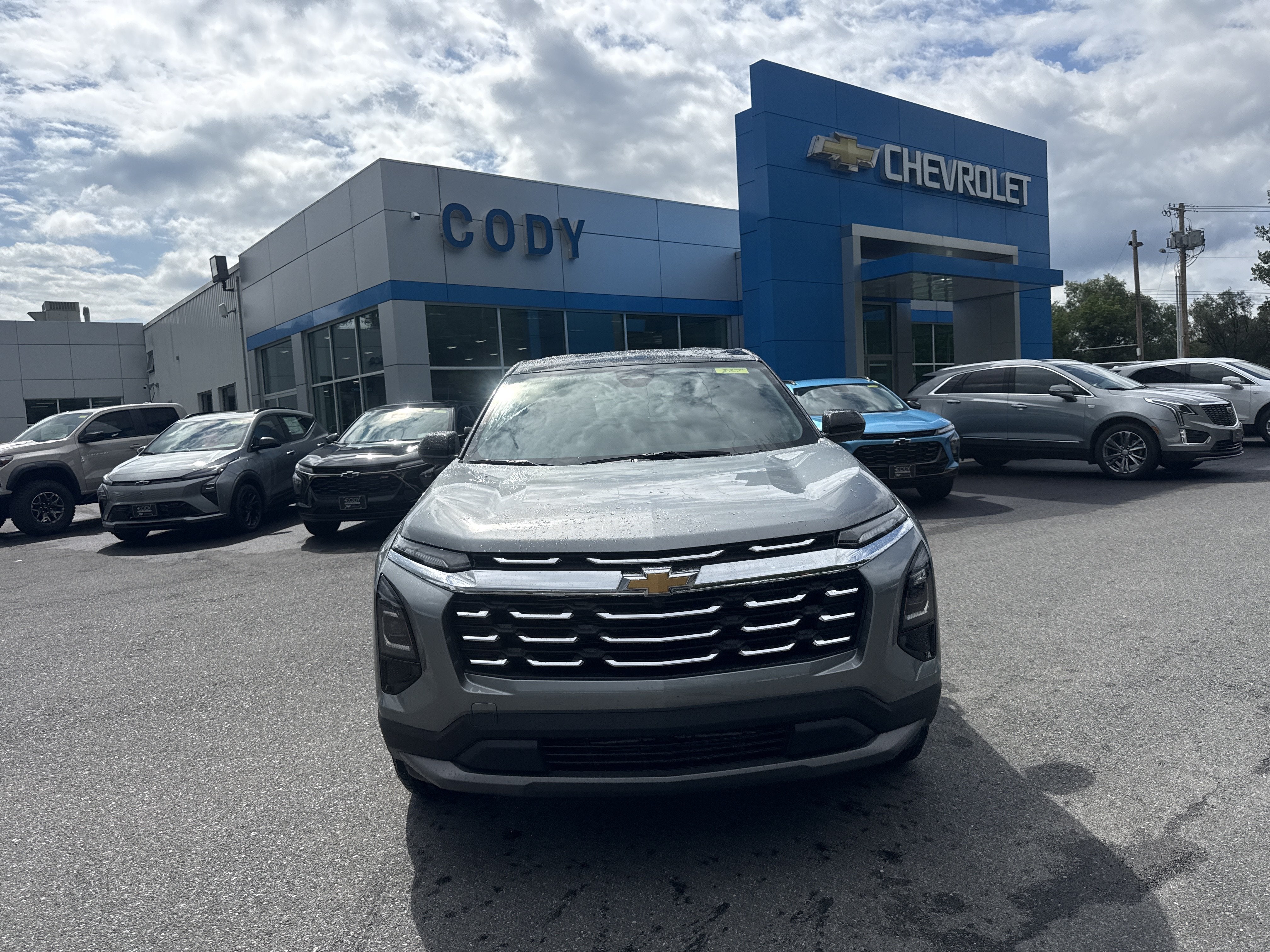 2027 Chevrolet Equinox AWD LT in Sterling Gray Metallic — front three-quarter view