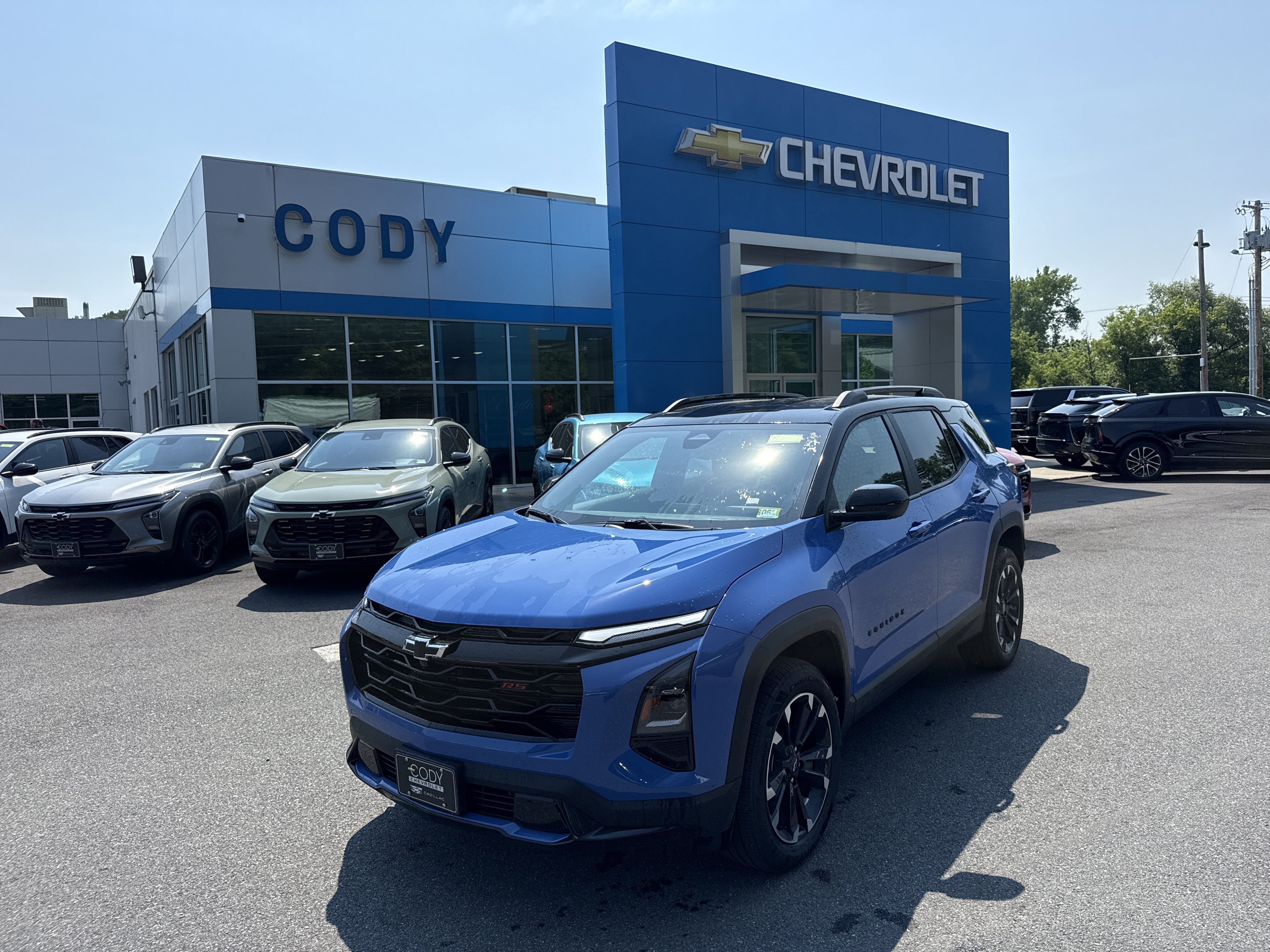 2026 Chevrolet Equinox RS in Reef Blue Metallic — front three-quarter view