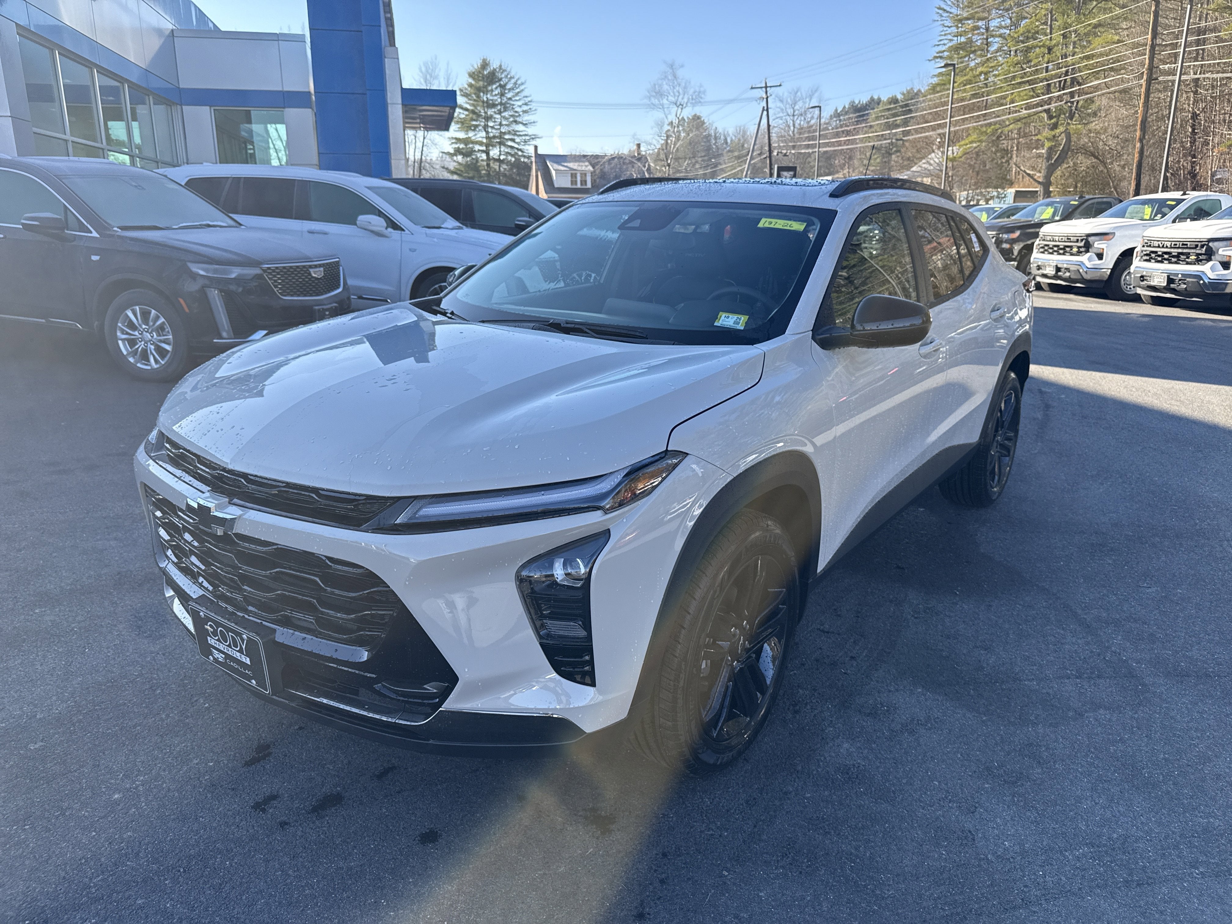 2026 Chevrolet Trax ACTIV in White Sands — front three-quarter view