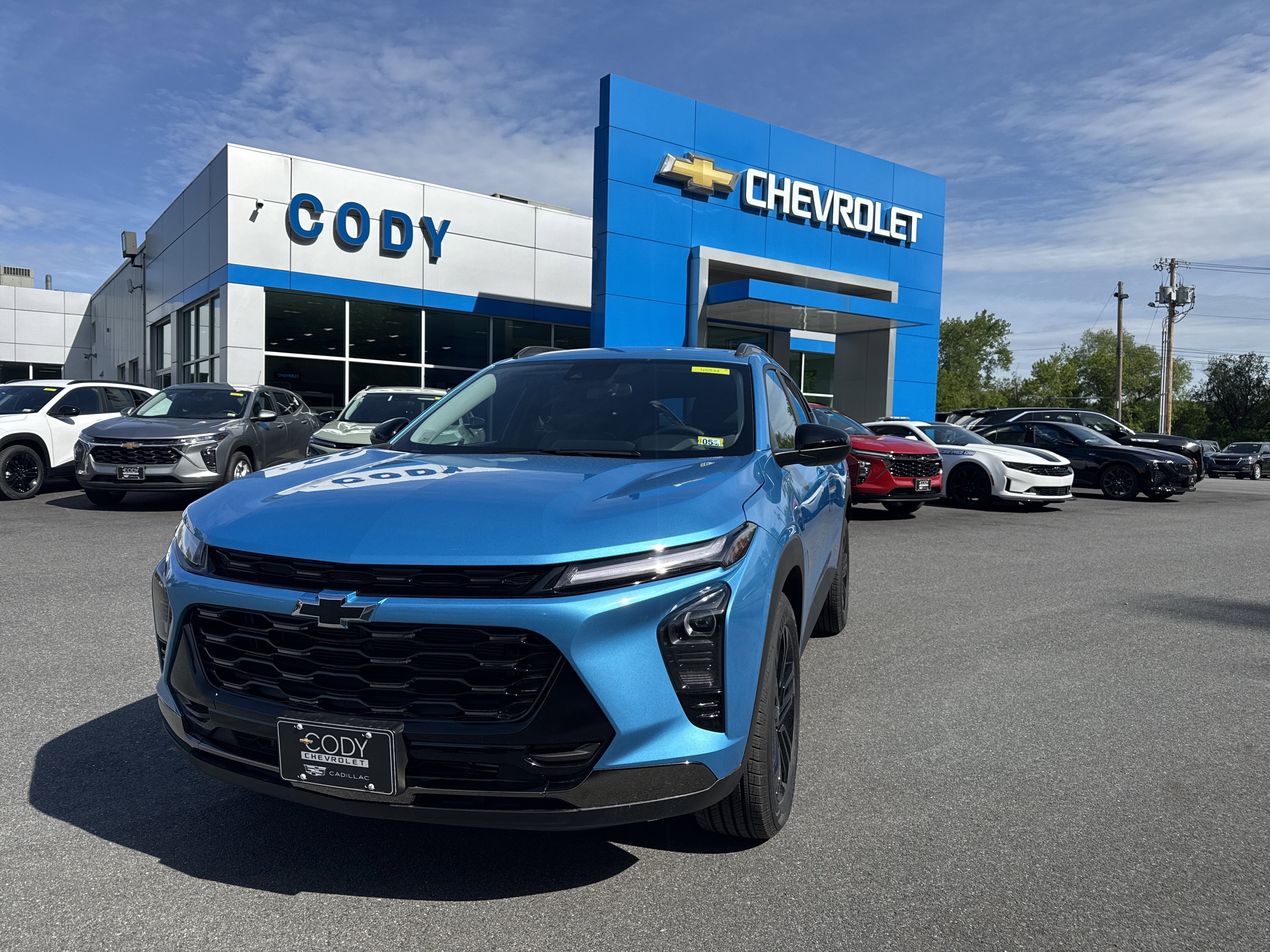 2026 Chevrolet Trax ACTIV in Marina Blue Metallic — front three-quarter view